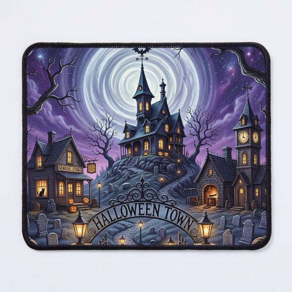 Item preview, Halloween Town Haunted Village. designed and sold by HorrorInkStudio.