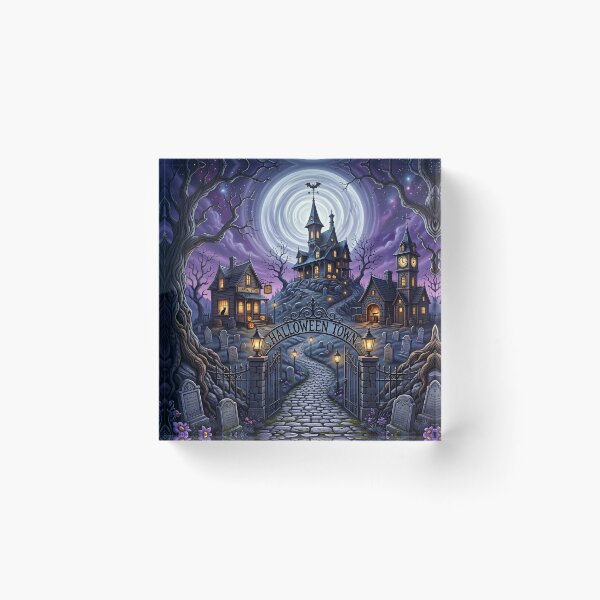 Item preview, Halloween Town Haunted Village. designed and sold by HorrorInkStudio.
