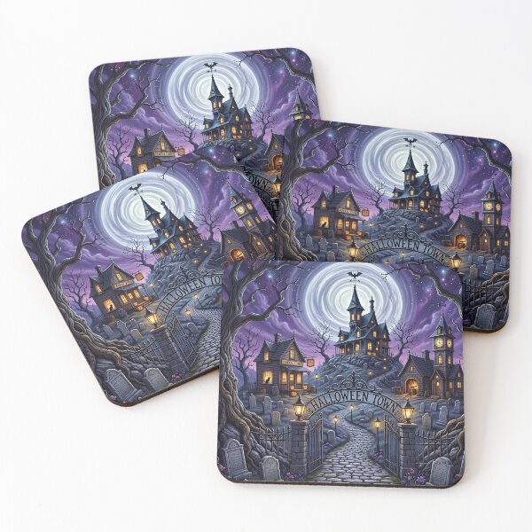 Item preview, Halloween Town Haunted Village. designed and sold by HorrorInkStudio.