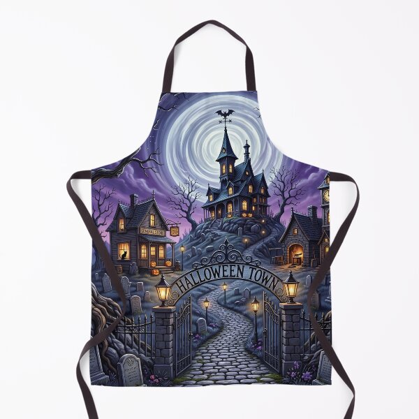Item preview, Halloween Town Haunted Village. designed and sold by HorrorInkStudio.
