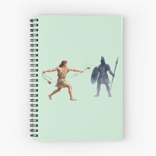 Item preview, David And Goliath Battle Illustration designed and sold by RRRShop.