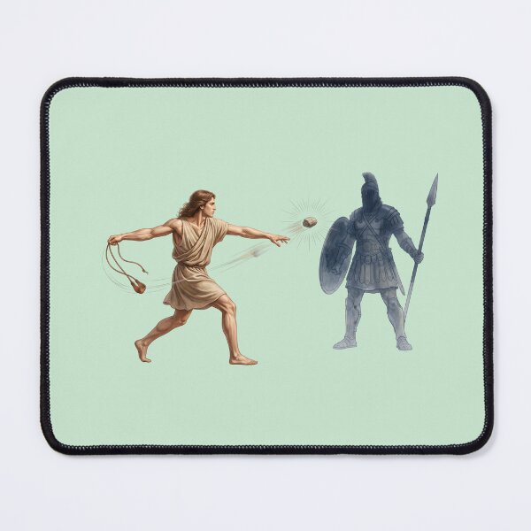 Item preview, David And Goliath Battle Illustration designed and sold by RRRShop.