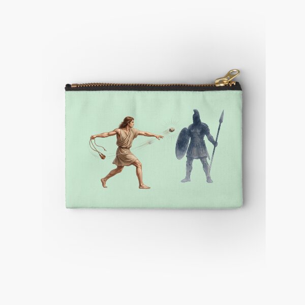 Item preview, David And Goliath Battle Illustration designed and sold by RRRShop.