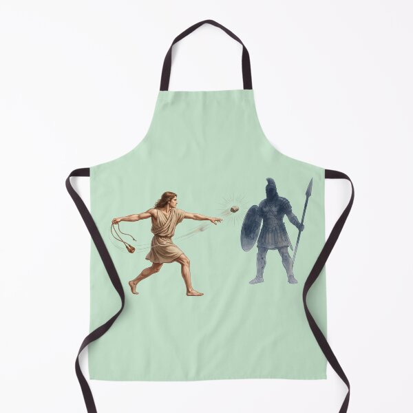 Item preview, David And Goliath Battle Illustration designed and sold by RRRShop.