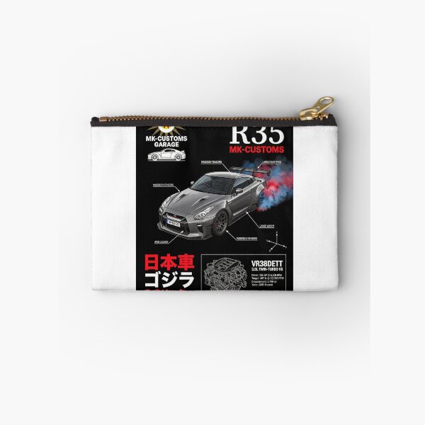 Item preview,  R35 GT-R t-shirt graphics dark designed and sold by MKCustomsGarage.