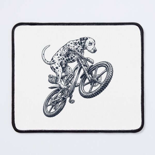 Item preview, Vintage Dalmatian Riding Bicycle Cycling Bike Dog Lover designed and sold by TerryConnells.