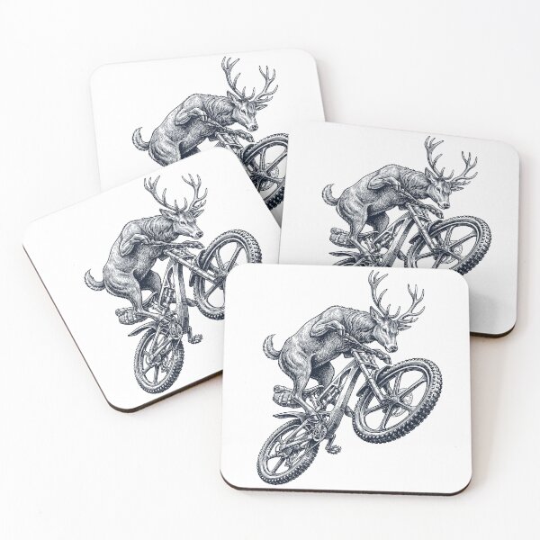 Item preview, Vintage Deer Riding Bicycle Cycling Bike Animal Lover designed and sold by TerryConnells.
