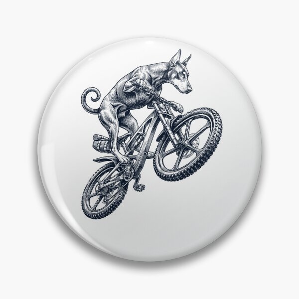 Item preview, Vintage Doberman Pinscher Riding Bicycle Cycling Bike Dog Lover designed and sold by TerryConnells.