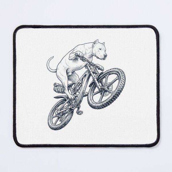 Item preview, Vintage Dogo Argentino Riding Bicycle Cycling Bike Dog Lover designed and sold by TerryConnells.