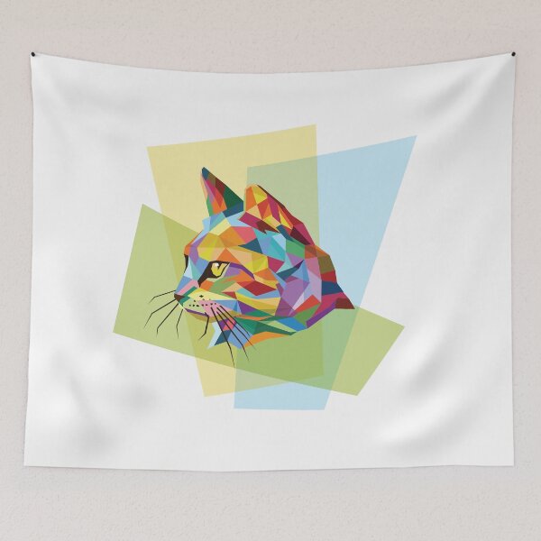 Item preview, pop art cat designed and sold by RebelArt Designs.