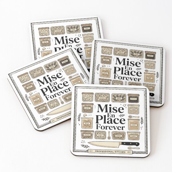 Item preview, Mise En Place Forever - Funny Chef Tattoo Culinary Design designed and sold by BrewChef.