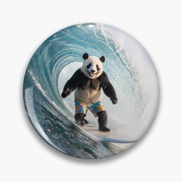 Item preview, Panda surfista designed and sold by Kirrindy Designs.