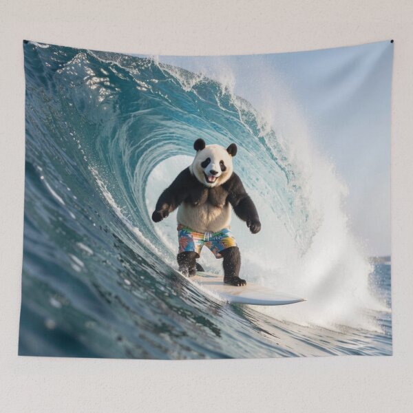 Item preview, Surfing Panda designed and sold by Kirrindy Designs.