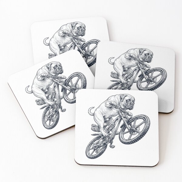 Item preview, Vintage English Mastiff Riding Bicycle Cycling Bike Dog Lover designed and sold by TerryConnells.