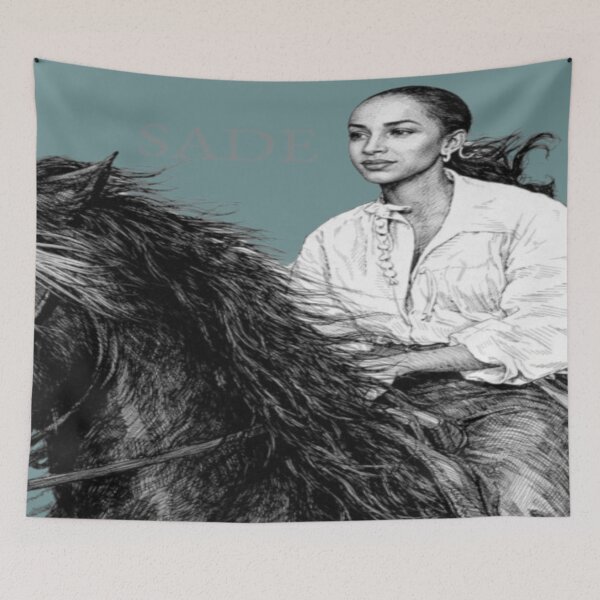 Item preview, SADE's iconic video 1980's riding horseback through Spain. designed and sold by BlackSheeper.