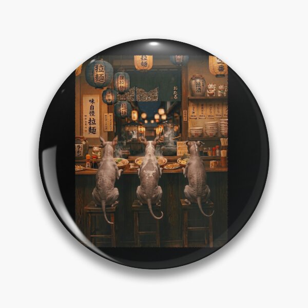 Item preview, Japanese American Hairless Terrier Art Ramen Noodle Foodie Dog Lover designed and sold by DoodleTortle.