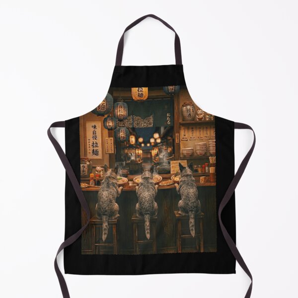 Item preview, Japanese Australian Cattle Dog Art Ramen Noodle Foodie Dog Lover designed and sold by DoodleTortle.