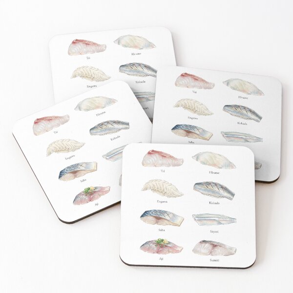 Item preview, Japanese White Fish Sushi designed and sold by ArunDandiboina.