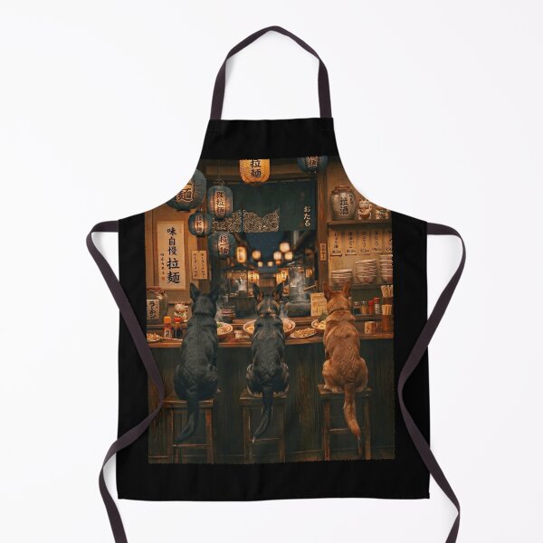 Item preview, Japanese Australian Kelpie Art Ramen Noodle Foodie Dog Lover designed and sold by DoodleTortle.
