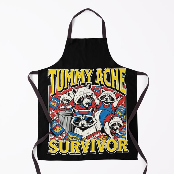 Item preview, Tummy Ache Survivor Raccoons Meme Graphic Comic 90s designed and sold by Kitkin.