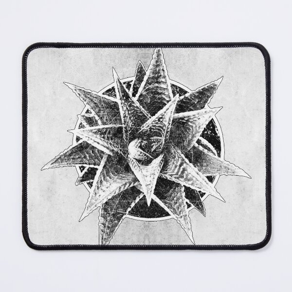Item preview, Fairy Washboard Haworthia Dark Botanical Circular Succulent Art designed and sold by Ghoul Enterprises.