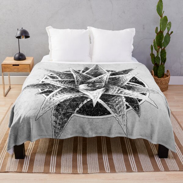 Item preview, Fairy Washboard Haworthia Dark Botanical Circular Succulent Art designed and sold by Ghoul Enterprises.