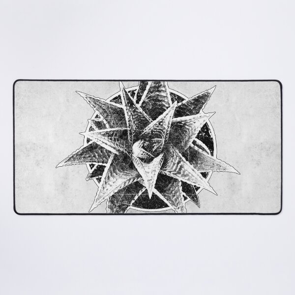 Item preview, Fairy Washboard Haworthia Dark Botanical Circular Succulent Art designed and sold by Ghoul Enterprises.