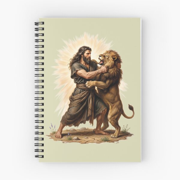 Item preview, Samson Wrestling The Lion Painting designed and sold by RRRShop.