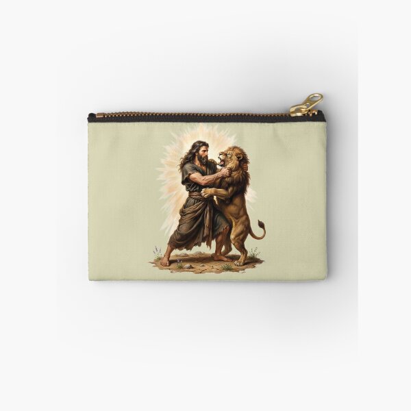 Item preview, Samson Wrestling The Lion Painting designed and sold by RRRShop.