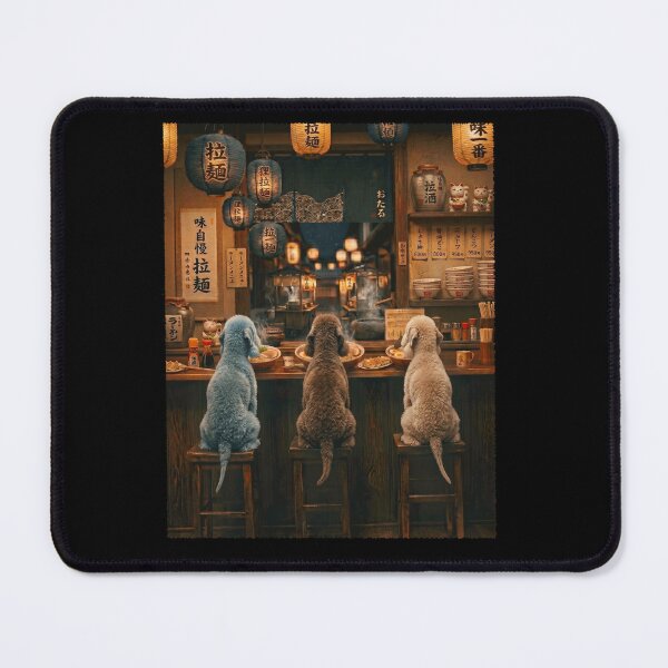 Item preview, Japanese Bedlington Terrier Art Ramen Noodle Foodie Dog Lover designed and sold by DoodleTortle.