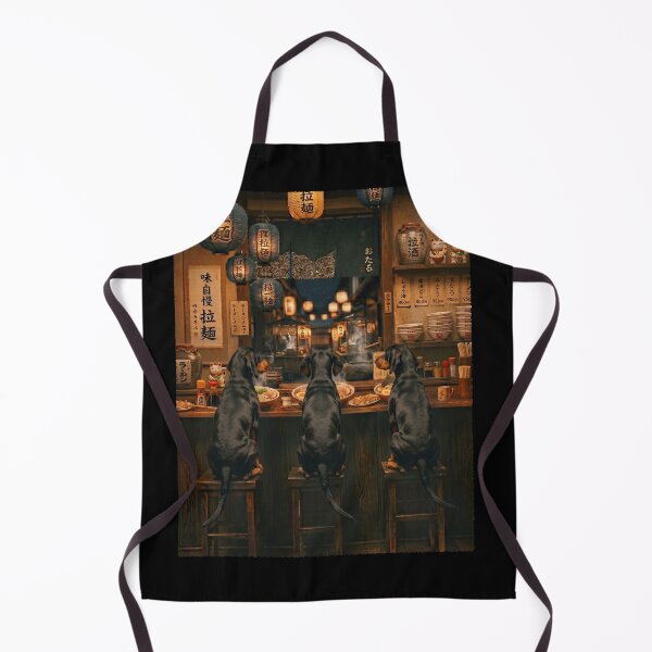 Item preview, Japanese Black and Tan Coonhound Art Ramen Noodle Foodie Dog Lover designed and sold by DoodleTortle.