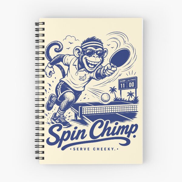 Item preview, Vintage Spin Chimp Table Tennis Serve Cheeky designed and sold by 89shirts.