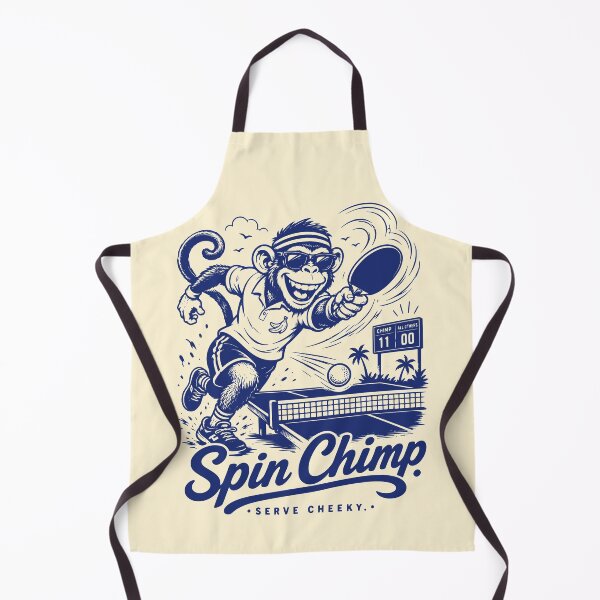 Item preview, Vintage Spin Chimp Table Tennis Serve Cheeky designed and sold by 89shirts.