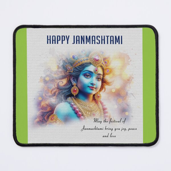 Item preview, Janmashtami, Krishna, Lord Krisna Greetings designed and sold by GoddessParvatiSati.