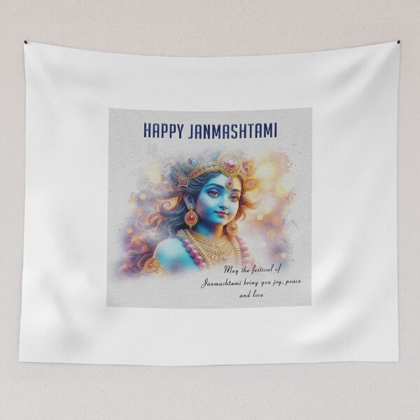 Item preview, Janmashtami, Krishna, Lord Krisna Greetings designed and sold by creativityen.