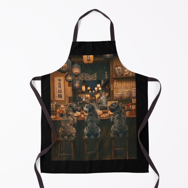 Item preview, Japanese Bouvier des Flandres Art Ramen Noodle Foodie Dog Lover designed and sold by DoodleTortle.