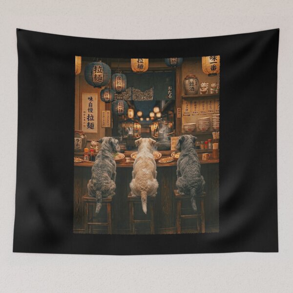 Item preview, Japanese Cesky Terrier Art Ramen Noodle Foodie Dog Lover designed and sold by DoodleTortle.