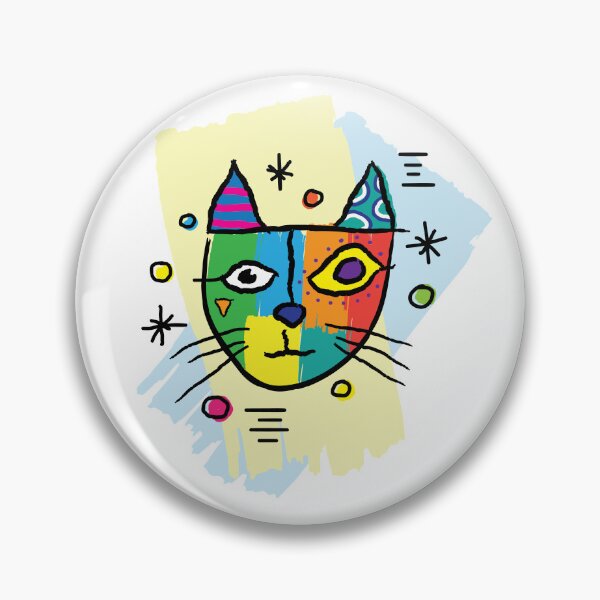 Item preview, abstract cat designed and sold by RebelArt Designs.