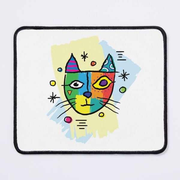 Item preview, abstract cat designed and sold by RebelArt Designs.