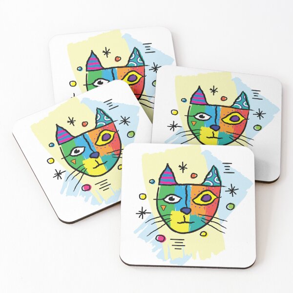 Item preview, abstract cat designed and sold by RebelArt Designs.