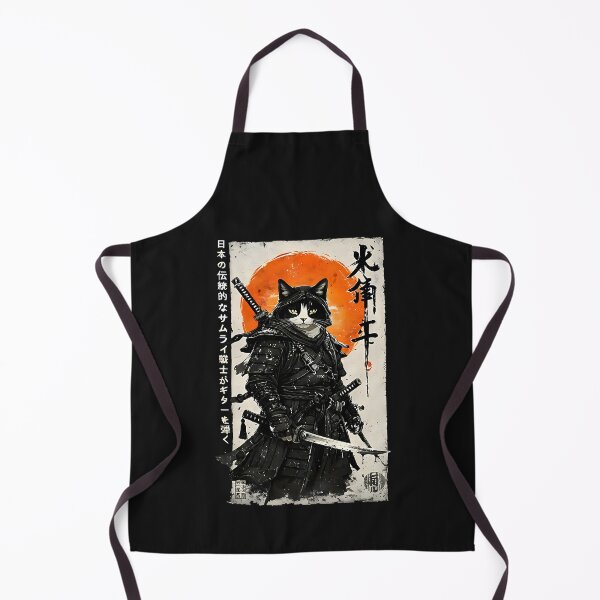 Item preview, Samurai Cat Vintage Japanese Art Ukiyo-e Cat Anime Retro designed and sold by Littermin.