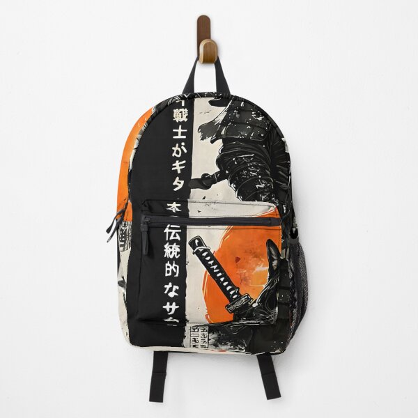 Item preview, Samurai Cat Vintage Japanese Art Ukiyo-e Cat Anime Retro designed and sold by Littermin.