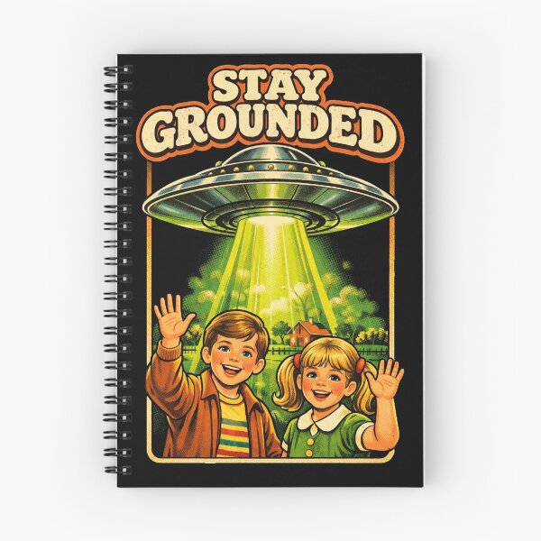 Aperçu de l'œuvre T-shirt rétro humoristique et ironique « Restez ancré » sur le thème de l'enlèvement extraterrestre vintage. créée et vendue par TrendingView.