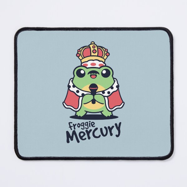 Item preview, Froggie Mercury - Funny Kawaii Frog Freddie Mercury Queen Pun designed and sold by NemiMakeit.