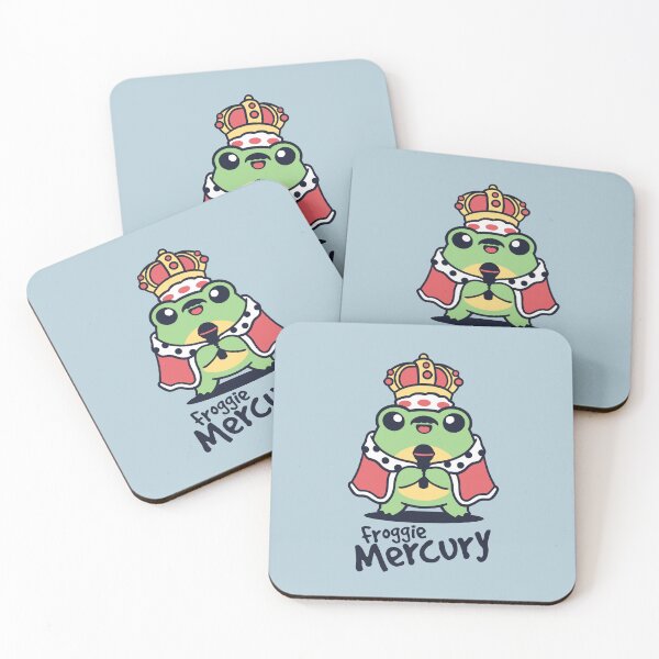 Item preview, Froggie Mercury - Funny Kawaii Frog Freddie Mercury Queen Pun designed and sold by NemiMakeit.