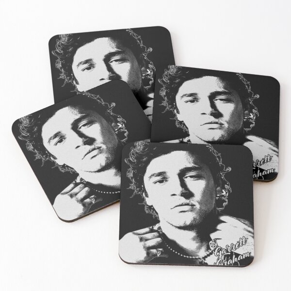 Item preview, Garrett Graham Grunge Stencil Portrait designed and sold by CalistaVonRue.