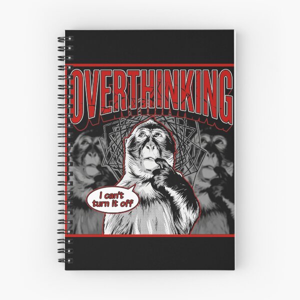 Item preview, Overthinking Monkey - Funny I Can't Turn It Off Anxiety Design designed and sold by Kitkin.