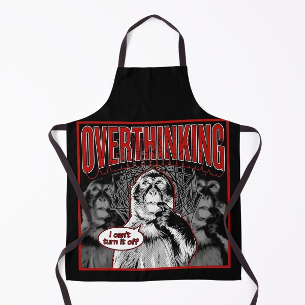Item preview, Overthinking Monkey - Funny I Can't Turn It Off Anxiety Design designed and sold by Kitkin.