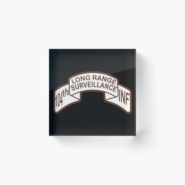 Item preview, Scroll - 104th LRS Infantry Desert designed and sold by Military Insignia Products.