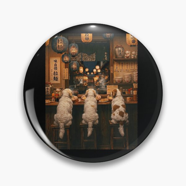 Item preview, Japanese Clumber Spaniel Art Ramen Noodle Foodie Dog Lover designed and sold by DoodleTortle.